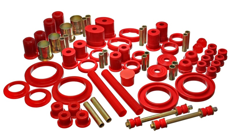 Energy Suspension 85-93 Ford Mustang Red Hyper-flex Master Bushing Set - 4.18113R