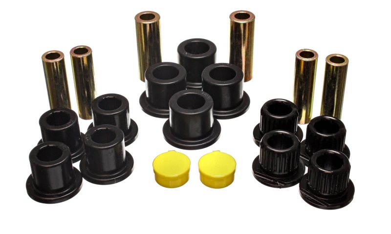 Energy Suspension Rear Leaf Spring Bushing Set - Black - 4.2149G