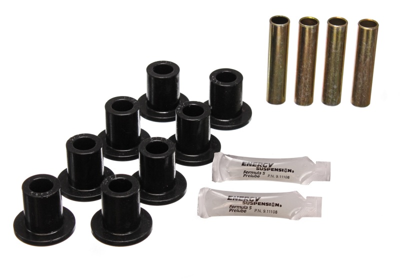 Energy Suspension Front Leaf Spring Bushing Set - Black - 5.2102G