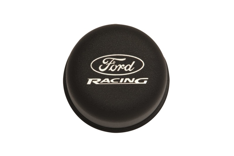 Ford Racing Black Breather Cap W/ Ford Racing Logo - M-6766-FRNVBK