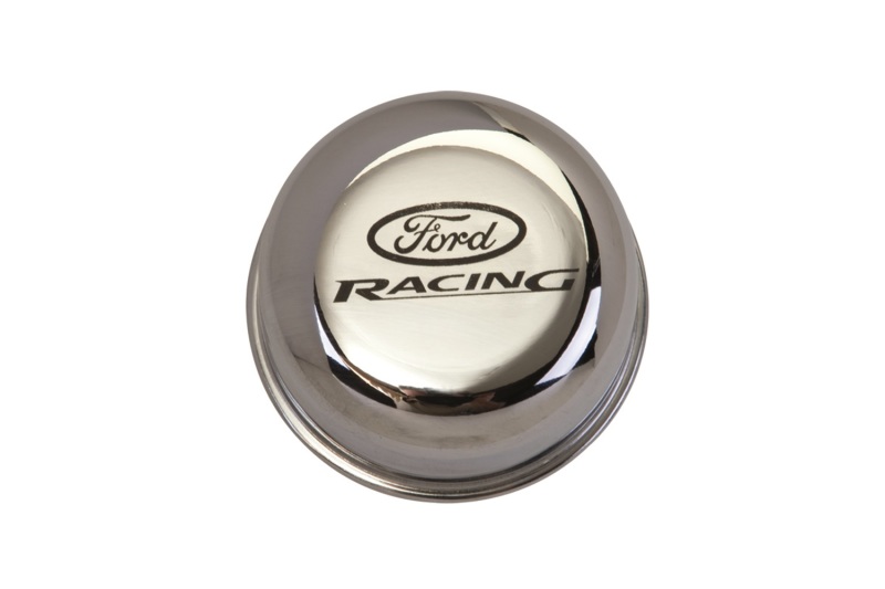 Ford Racing Chrome Breather Cap W/ Ford Racing Logo - M-6766-FRNVCH