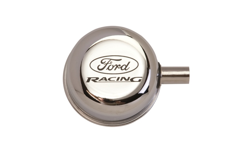Ford Racing Chrome Breather Cap W/ Ford Racing Logo - M-6766-FRVCH