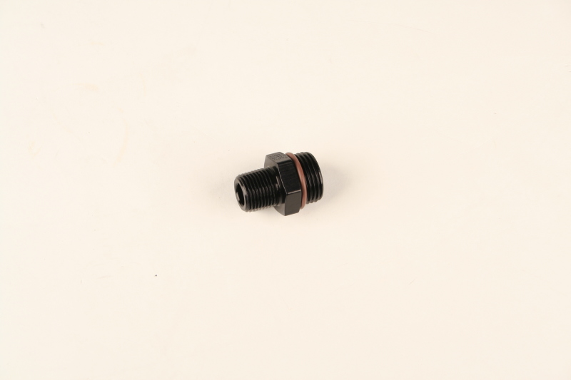 Fragola -8AN O-Ring x 3/4-16 (8) O-Ring Adapter - Black - 494108-BL