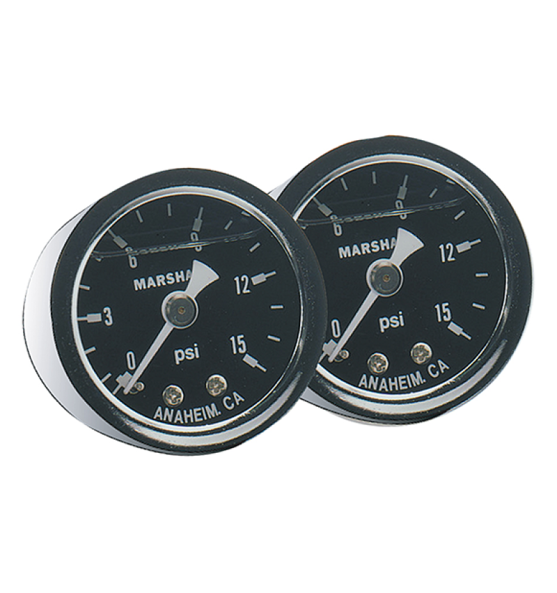 Fragola Fuel Pressure Gauge 0-15 PSI Dry - 900001