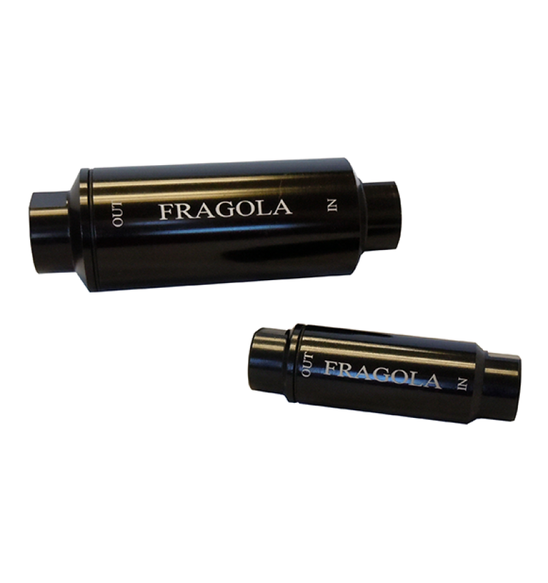 Fragola Fuel Filter -10AN In/Out 10 Micron Black - 960002-BL