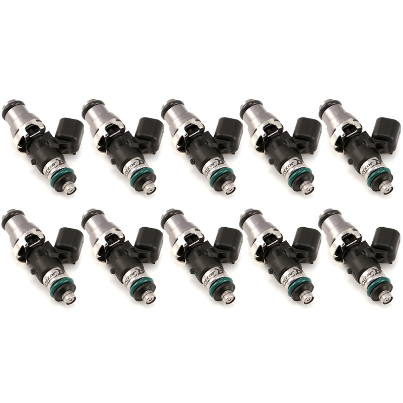 Injector Dynamics 1340cc Injectors - 48mm Length - 14mm Grey Top - 14mm Lower O-Ring (Set of 10) - 1300.48.14.14.10