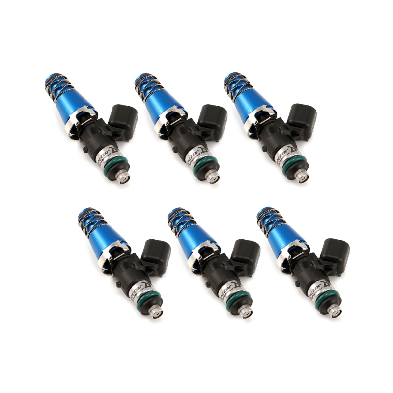 Injector Dynamics 1340cc Injectors - 60mm Length - 11mm Blue Top - 14mm Lower O-Ring (Set of 6) - 1300.60.11.14.6