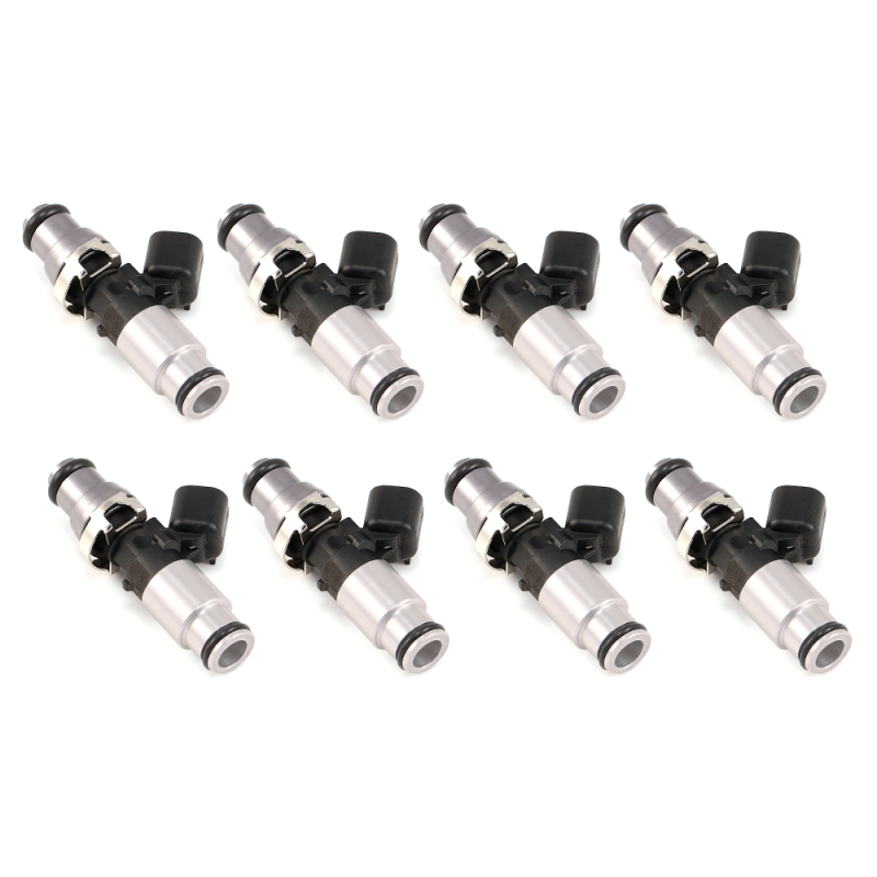 Injector Dynamics 2600-XDS Injectors - 60mm Length - 14mm Top - 14mm Bottom Adapter (Set of 8) - 2600.60.14.14B.8