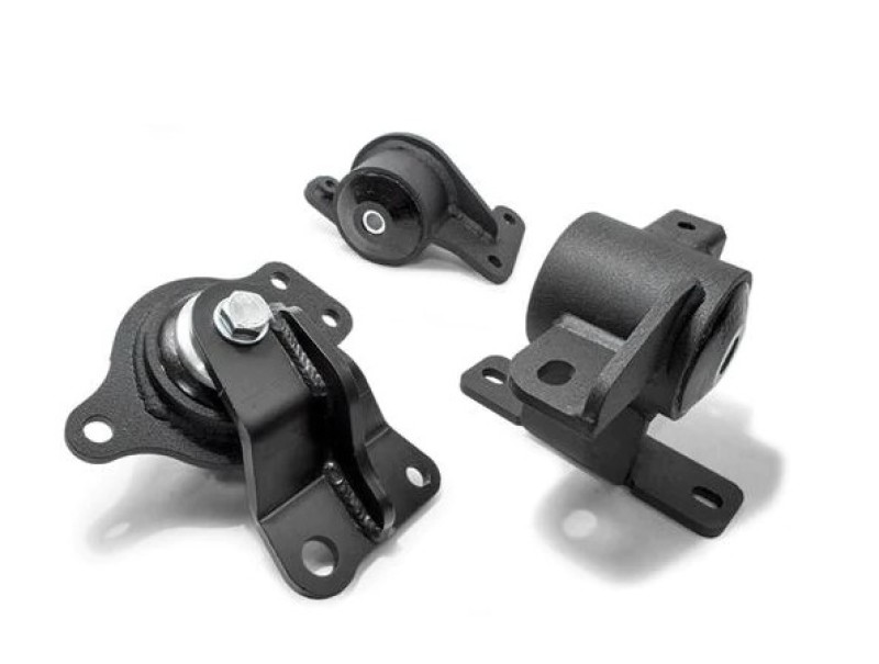 Innovative 05-08 Honda FIT/JAZZ L-Series Black Steel Mounts 95A Bushings (Auto Trans) - 10851-95A