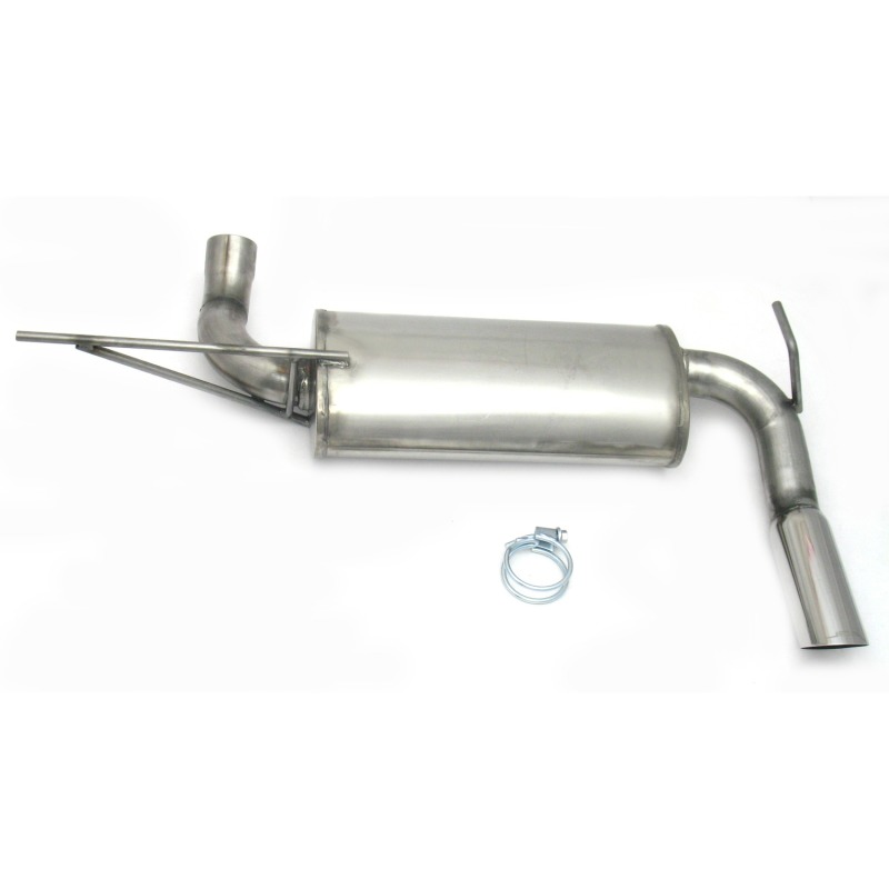 JBA 07-18 Jeep Wrangler JK 3.8L/3.6L 409SS Single Rear Exit Axle Back Exhaust - 40-1509