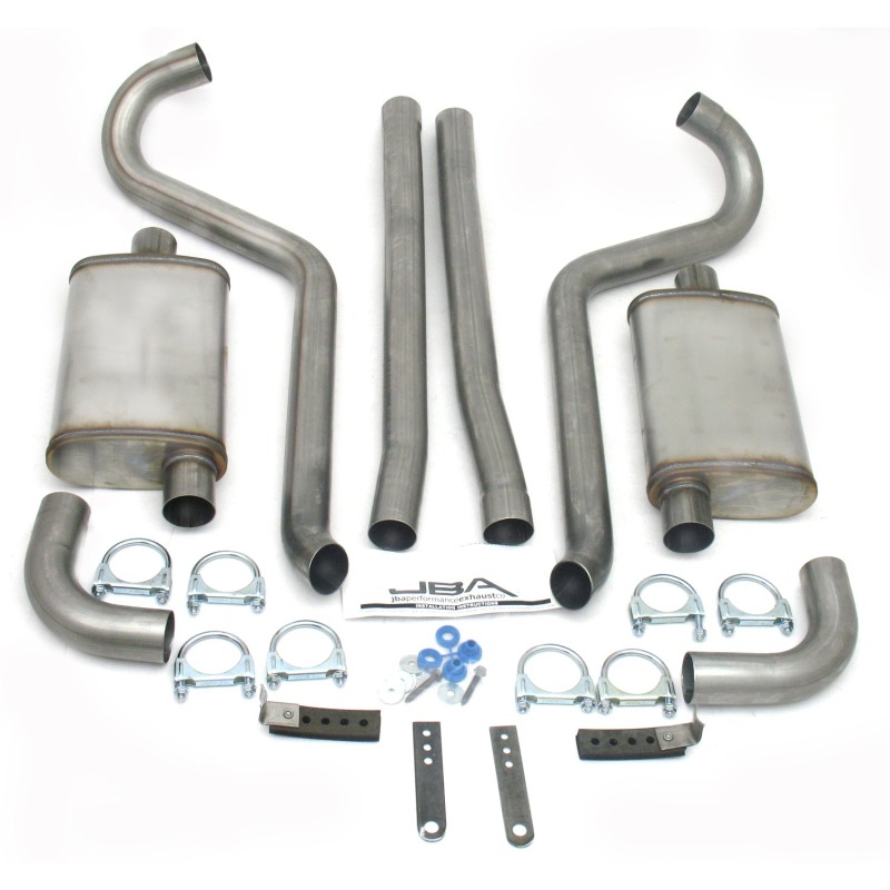 JBA 65-70 Ford Mustang 260-428 409SS Dual Turn Down Header Back Exhaust - 40-2650