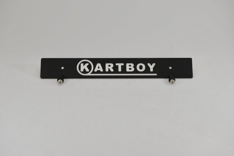 Kartboy Front License Plate Delete - Black - KB-055-PL-BLK