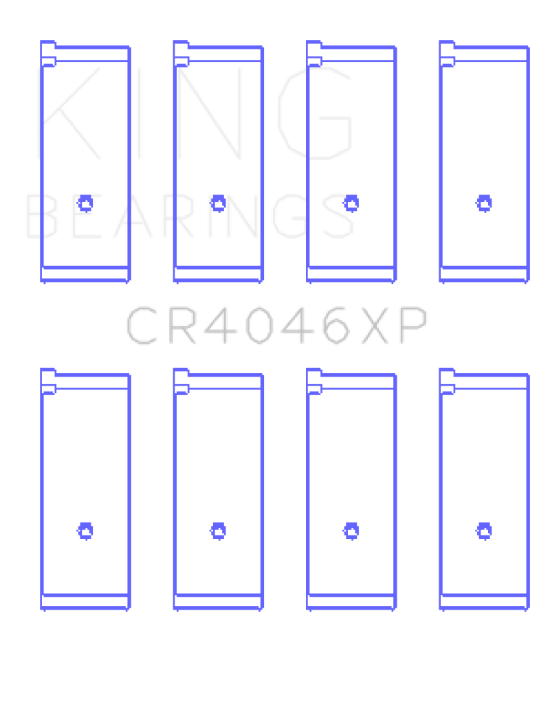 King Acura D16A1 (Size STD) Performance Rod Bearing Set - CR4046XP