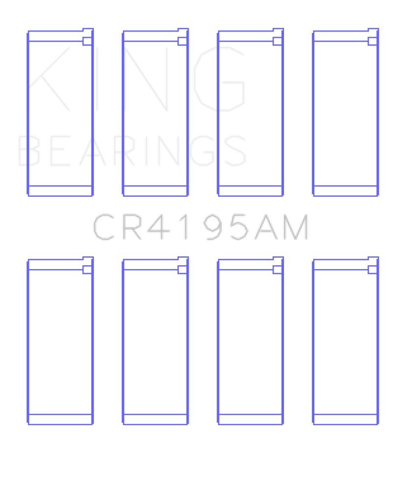 King 95-02 Chrysler L4 2.0L/122 (Size +0.5) Rob Bearing Set - CR4195AM0.5