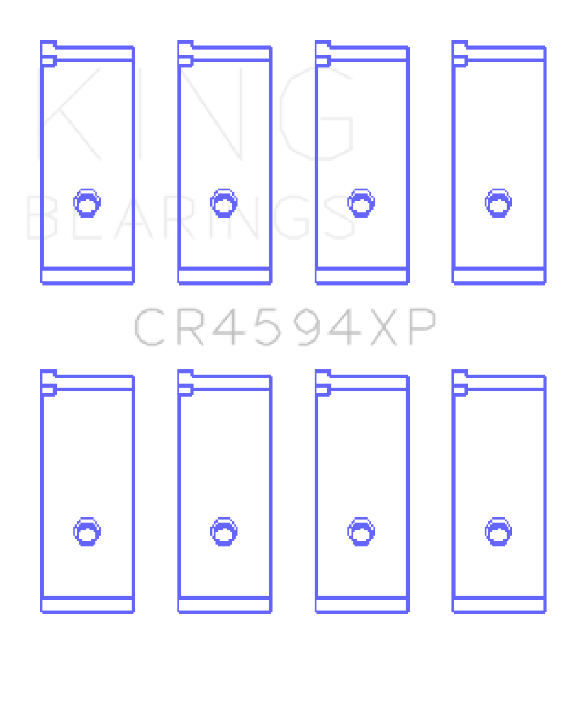 King Suzuki M16A (Size .026) Connecting Rod Bearings (Set of 4) - CR4594XP.026