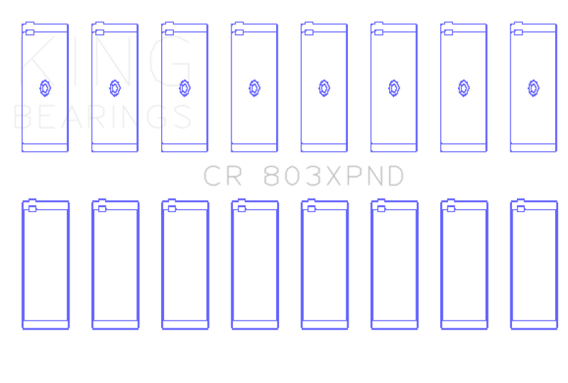 King Chevrolet SBC 265ci/283ci/327ci Performance Rod Bearing Set - CR803XPND