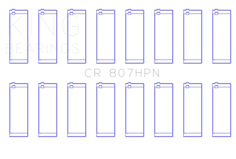 King Chevy LS1 / LS6 / LS3 (Size 010) Performance Rod Bearing Set - CR807HPN010