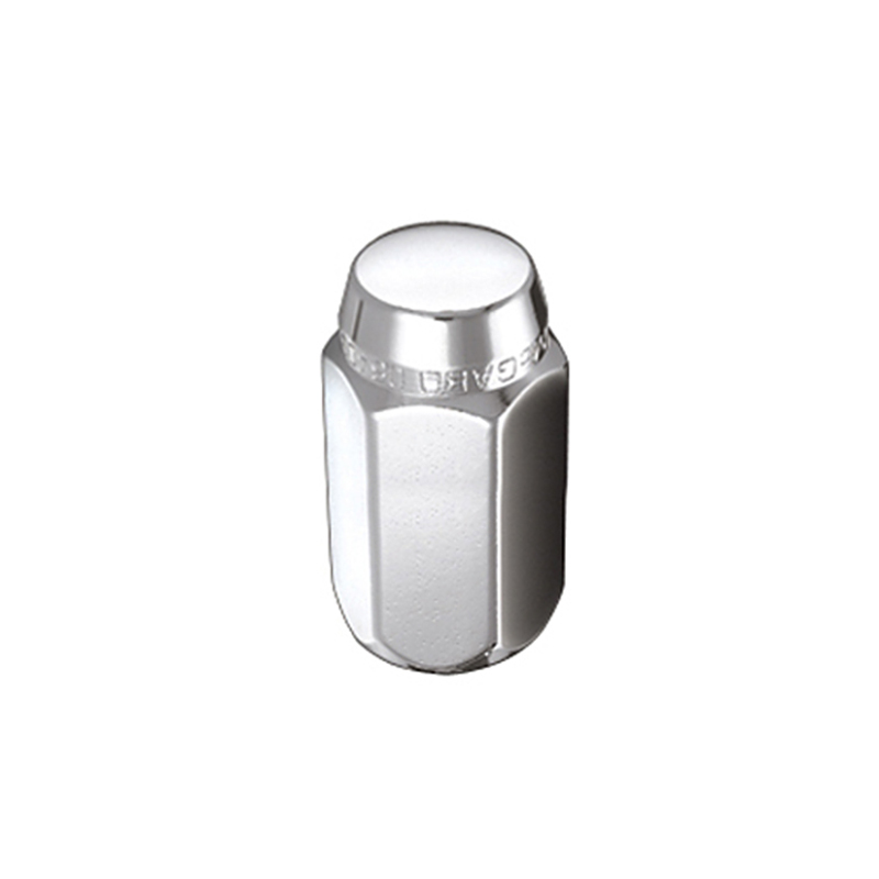 McGard Hex Lug Nut (Cone Seat) M12X1.25 / 13/16 Hex / 1.28in. Length (4-Pack) - Chrome - 64003
