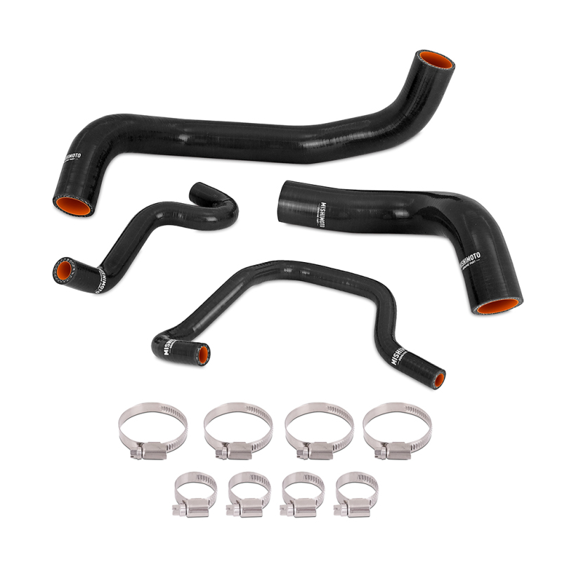 Mishimot 16+ Infiniti Q50/Q60 3.0T Silicone Coolant Hose Kit - Black - MMHOSE-Q50-16BK