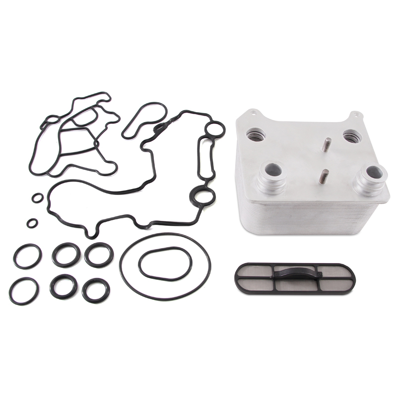 Mishimoto 03-07 Ford 6.0L Powerstroke Replacement Oil Cooler Kit - MMOC-F2D-03