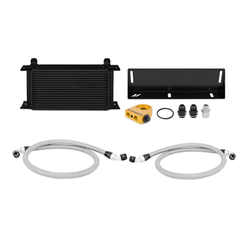 Mishimoto 79-93 Ford Mustang 5.0L Thermostatic Oil Cooler Kit - Black - MMOC-MUS-79TBK