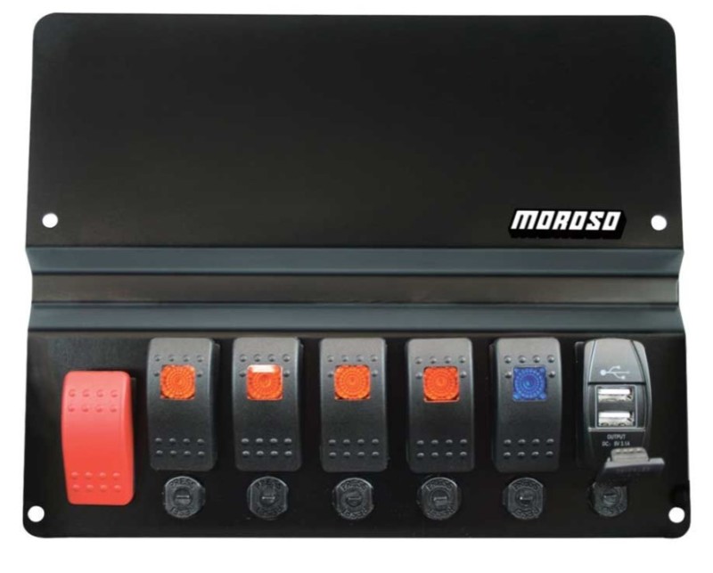 Moroso BMW E46 Dash Block Off Plate With Switches - 74311