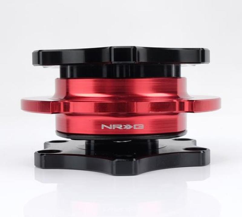 NRG Quick Release SFI SPEC 42.1 - Shinny Black Body / Red Shinny Ring - SRK-R200BK-RD