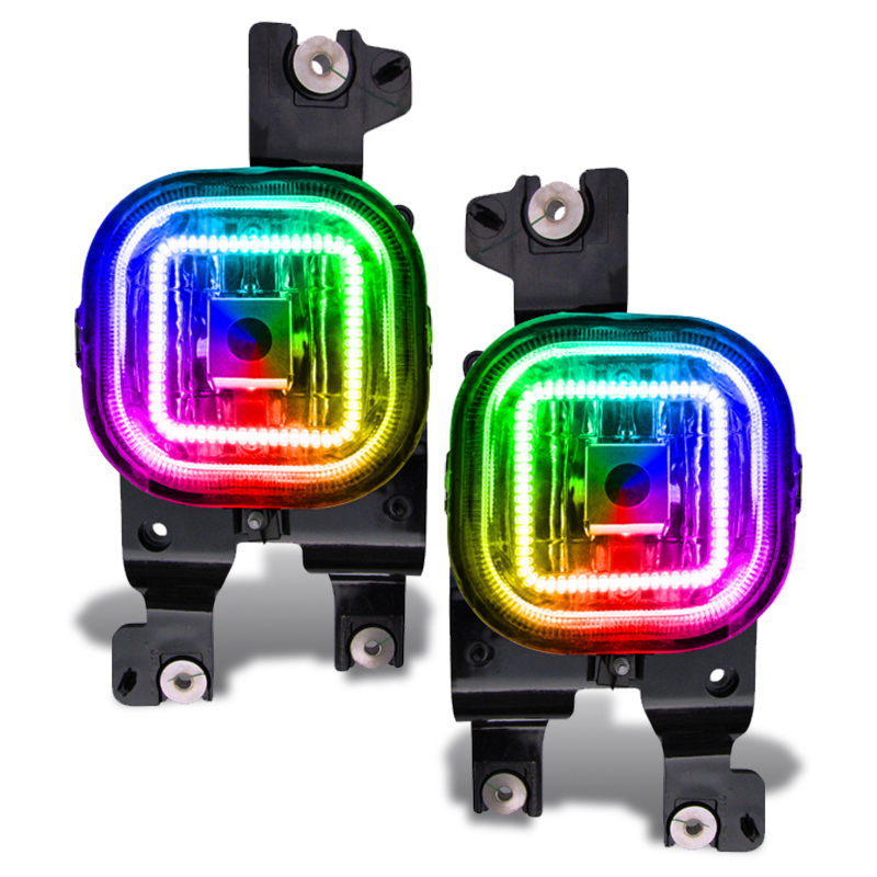 Oracle Ford Superduty 08-10 LED Fog Light Halo Kit - ColorSHIFT w/o Controller SEE WARRANTY - 1342-334