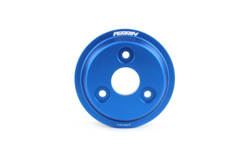 Perrin 15-22 Subaru WRX / 14-18 FXT / 18-21 Crosstrek Lightweight Water Pump Pulley - Blue - PSP-ENG-112BL