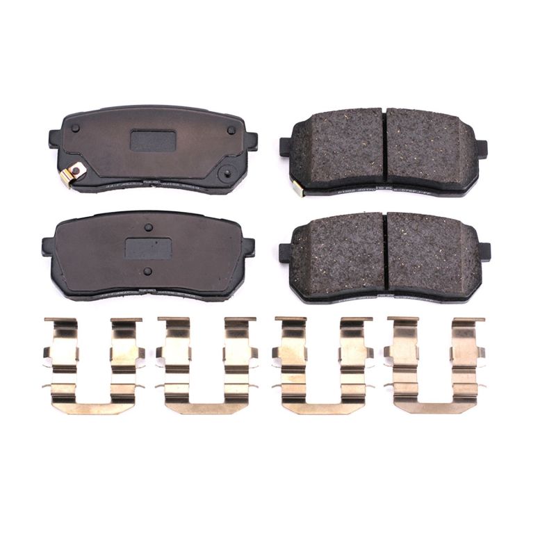 Power Stop 07-12 Hyundai Veracruz Rear Z17 Evolution Ceramic Brake Pads w/Hardware - 17-1302