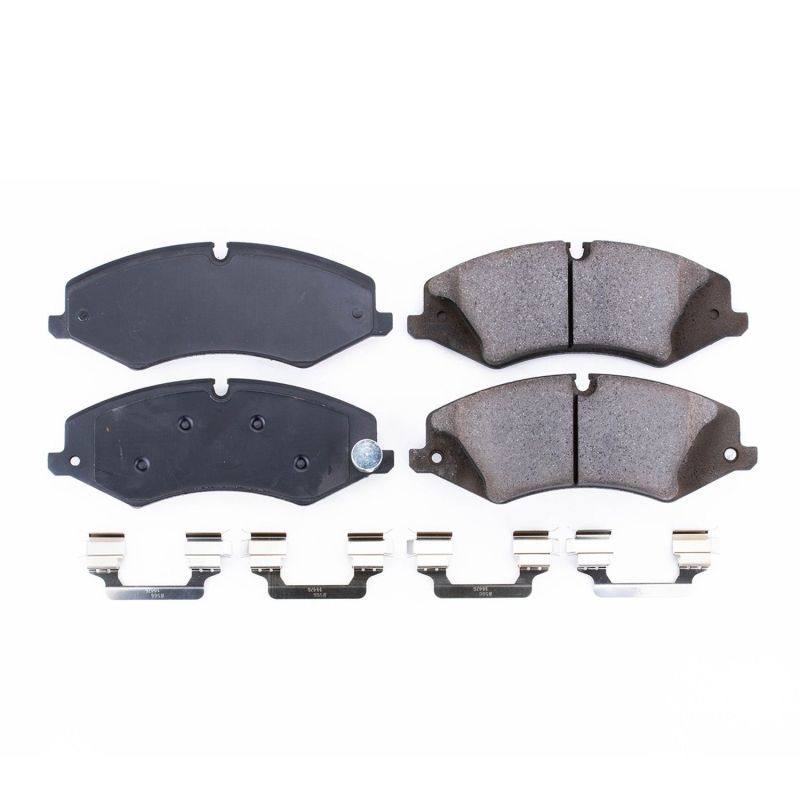 Power Stop 2017 Land Rover Discovery Front Z17 Evolution Ceramic Brake Pads w/Hardware - 17-1479