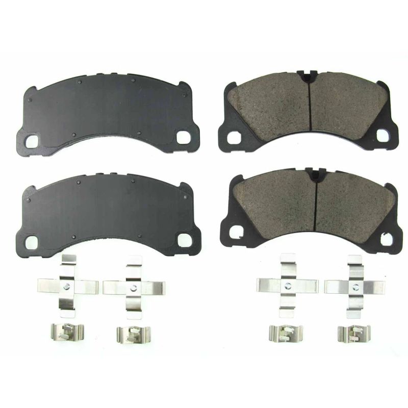 Power Stop 13-17 Porsche Cayenne Front Z17 Evolution Ceramic Brake Pads w/Hardware - 17-1577