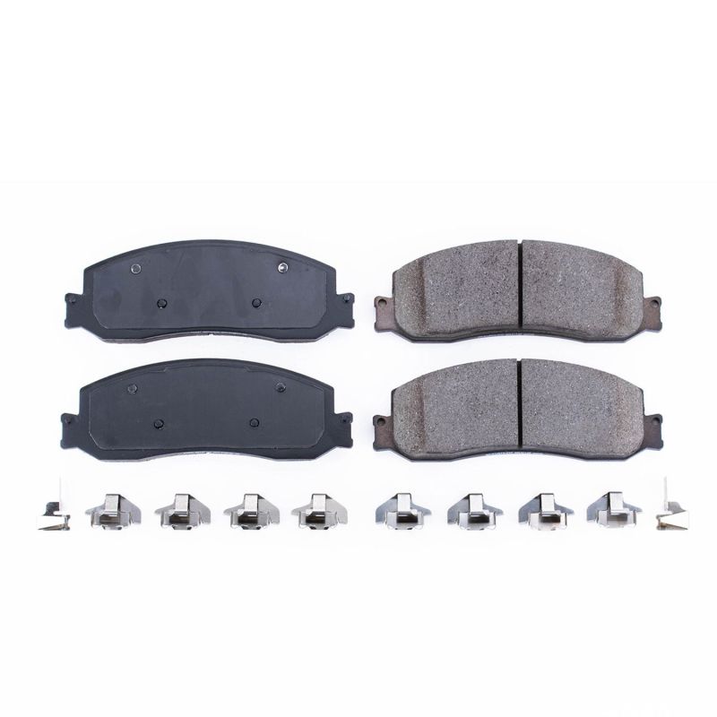 Power Stop 2012 Ford F-250 Super Duty Front Z17 Evolution Ceramic Brake Pads w/Hardware - 17-1631