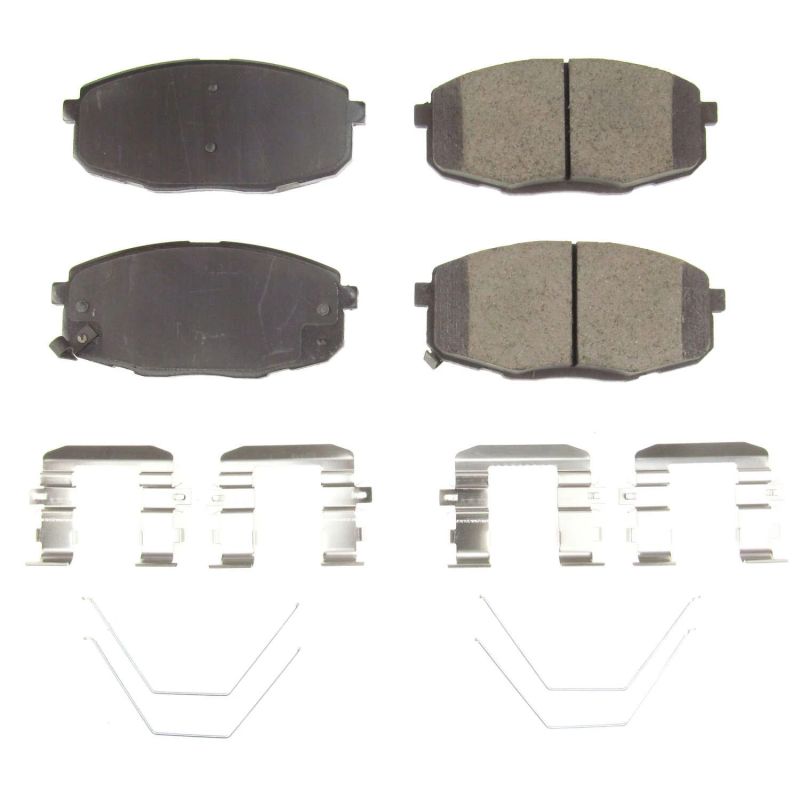 Power Stop 2018 Hyundai Elantra GT Front Z17 Evolution Ceramic Brake Pads w/Hardware - 17-2035