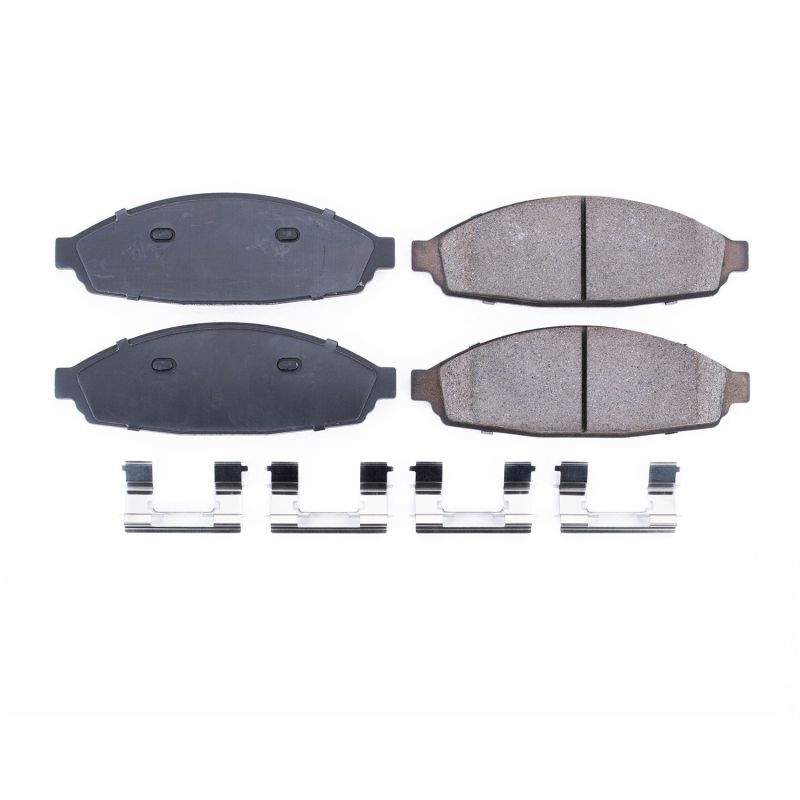 Power Stop 03-11 Ford Crown Victoria Front Z17 Evolution Ceramic Brake Pads w/Hardware - 17-931