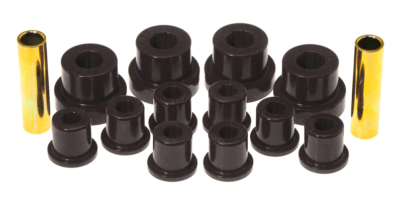 Prothane 76-86 Jeep CJ5/CJ7 Front Spring & Shackle Bushings - Black - 1-1002-BL