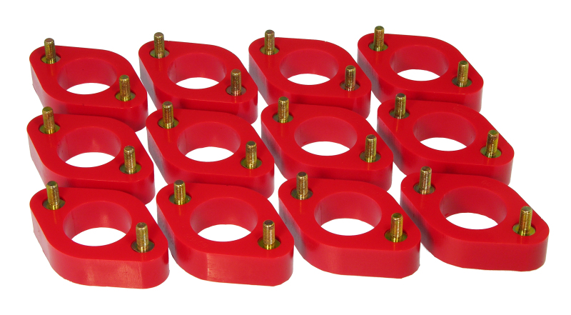 Prothane 07+ Jeep Wrangler JK Body Spacer Kit - 1in Lift - Red - 1-116