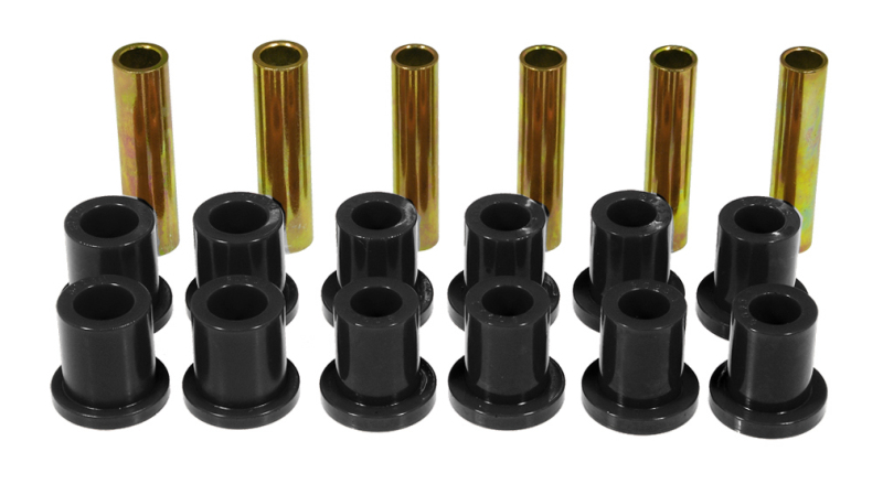 Prothane 73-79 Ford F100/150 4wd Rear Spring & Shackle Bushings - Black - 6-1004-BL