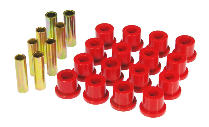 Prothane 68-72 Ford F250 2wd Rear Spring & Shackle Bushings - Red - 6-1022