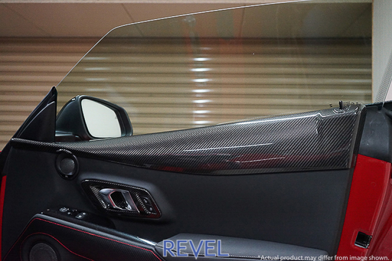 Revel GT Dry Carbon Door Trim Cover 2020 Toyota GR Supra - 2 Pieces - 1TR4GT0AT01