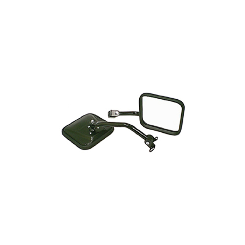 Rugged Ridge 87-95 Jeep Wrangler YJ Black CJ-Style Side Mirror Kit - 11001.07