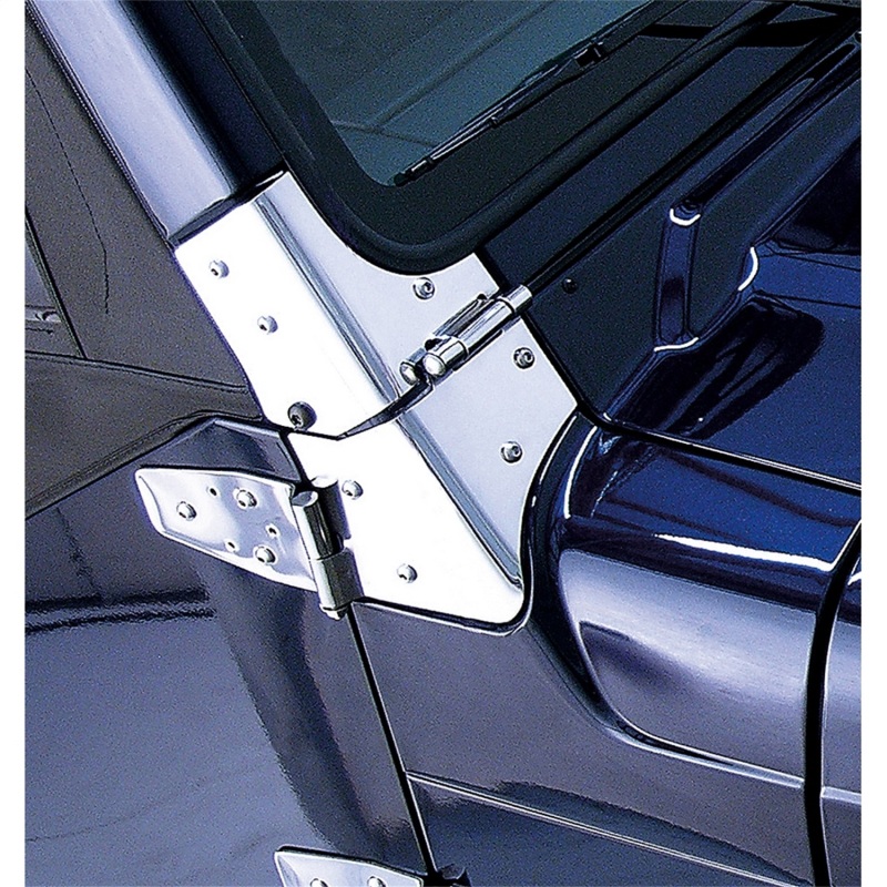 Rugged Ridge 97-06 Jeep Wrangler Stainless Steel Windshield Hinges - 11112.02