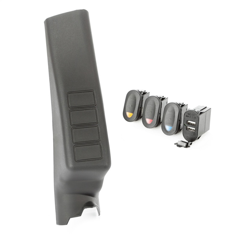 Rugged Ridge A-Pillar Pod Kit 3 Switch USB 11-18 JK/JKU - 17235.98