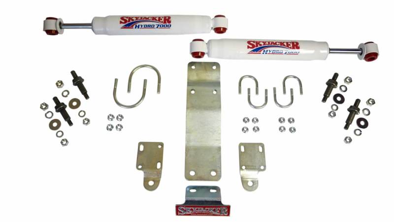 Skyjacker 2007-2017 Jeep Wrangler (JK) (Use w/ OEM Tie Rods) Dual Steering Damper Kit w/ Hydro 7000 - 7204