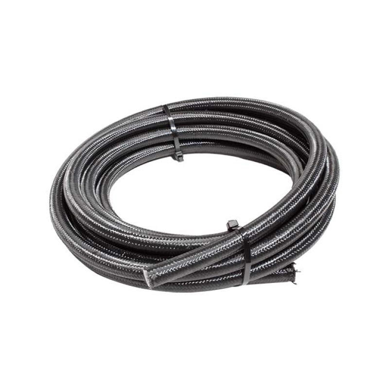 Snow 10AN Braided Stainless PTFE Hose - 15ft Black - SNF-60115B