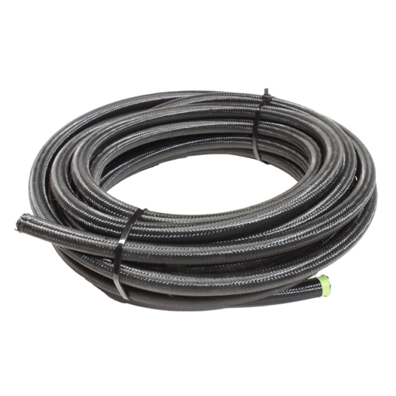 Snow 6AN Braided Stainless PTFE Hose - 30ft (Black) - SNF-60630B