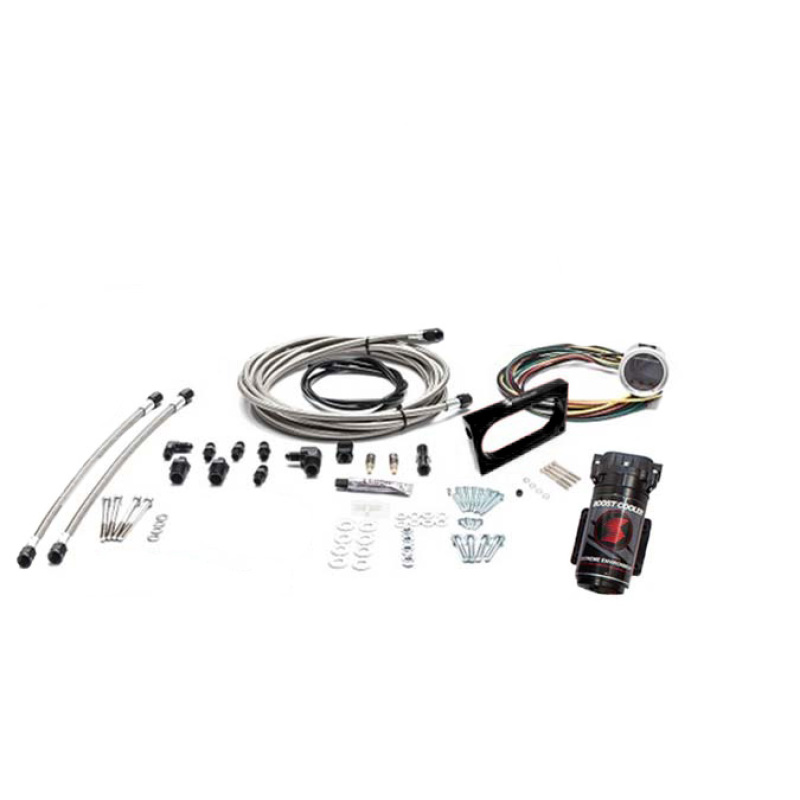 Snow Performance 05-10 Mustang Stg 2 Boost Cooler Water Inj Kit (SS Brded Line/4AN Fitting) w/o Tank - SNO-2130-BRD-T