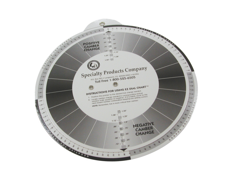 SPC Performance EZ Shim Dial Chart - 75910