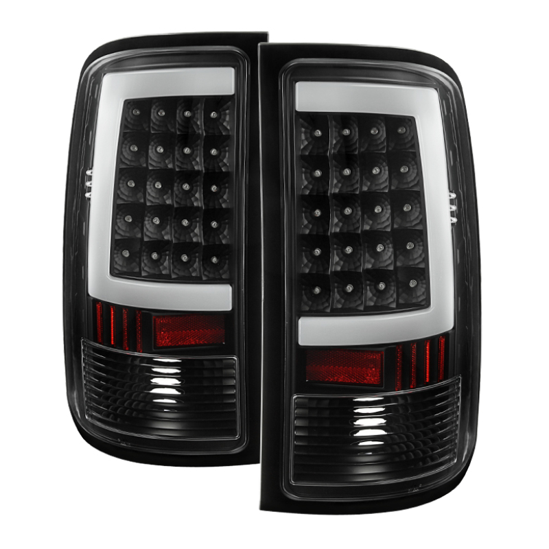 Xtune GMC Sierra 07-13 LED Tail Lights Black ALT-ON-GS07-G2-LED-BK - 5081551