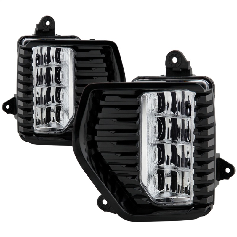 Spyder GMC Sierra 1500 Denali Only 19-20 (Not for 2500/3500) OEM Style Full LED Fog w/ Switch- Clear - 5087010